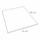 Moderne rechthoekige douchebak in harsbetoneffect 90x70 cm - Cupio Viadurini