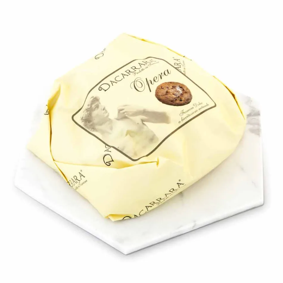 Zeshoekige designplaat in wit Carrara-marmer gemaakt in Italië - Sintia Viadurini