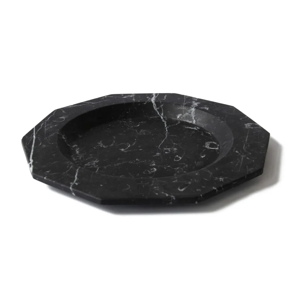 Platte plaat in satijnmarmer Diverse afwerkingen Italiaans luxe design - Rhodium Viadurini