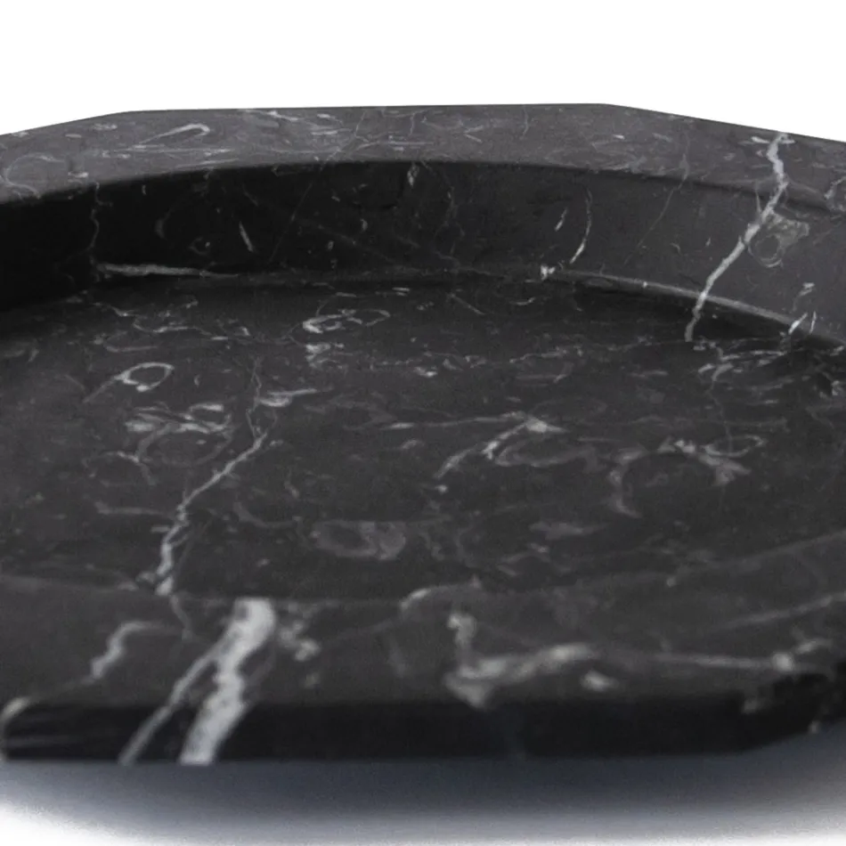 Platte plaat in satijnmarmer Diverse afwerkingen Italiaans luxe design - Rhodium Viadurini