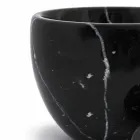 Kleine vijzel met stamper in wit Carrara-marmer gemaakt in Italië - Mirel Viadurini