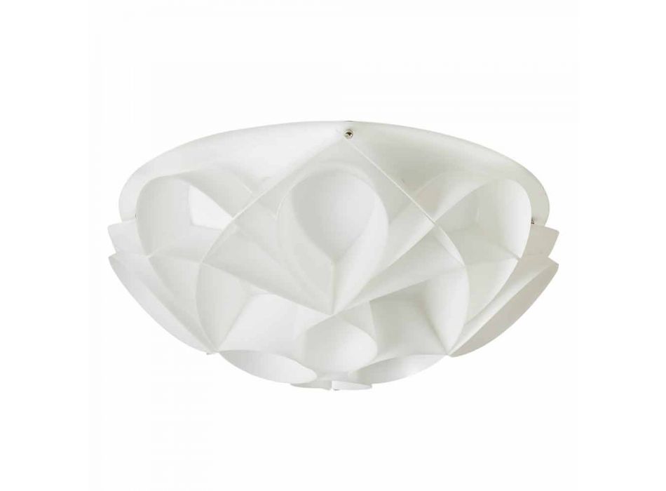 2 plafondlampen kleur parel wit modern design, diam.43cm, Lena