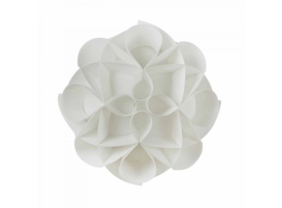 3 plafondverlichting gemaakt in Italië witte parel, een diameter van 51 cm, Lena Viadurini