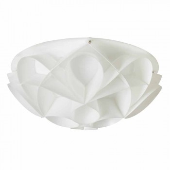 3 plafondverlichting gemaakt in Italië witte parel, een diameter van 51 cm, Lena