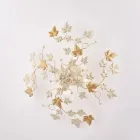 Plafondlamp met 6 lampen van metaal en kristal voor een stijlvol interieur – Orchidea Viadurini