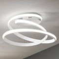 Modern design wit gelakte metalen LED-plafondlamp - Rivolta