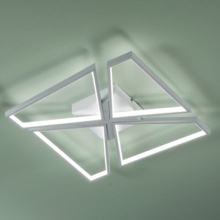 Dimbare LED-wandlamp met polymeerdiffusor - Squadra Viadurini