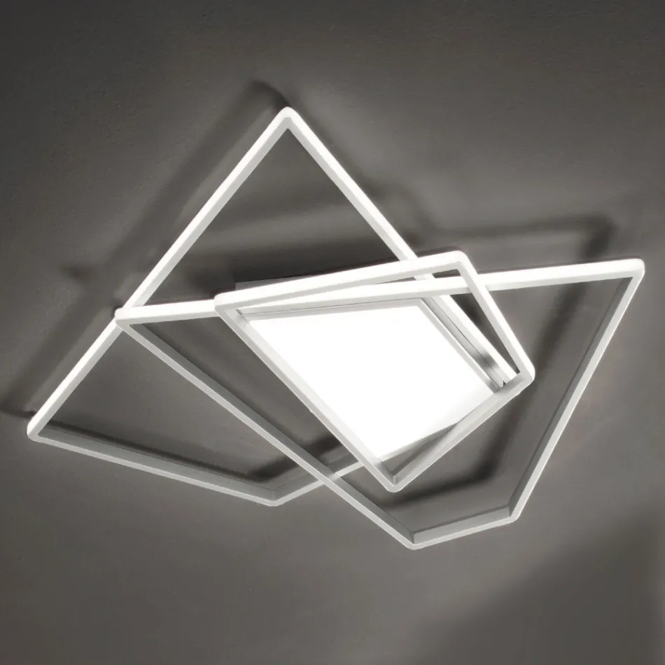 Dimbare LED-wandlamp in goud of zilver metaal - Galactic Viadurini