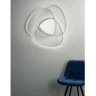 Plafondlamp LED-wandlamp in goud of zilverkleurig metaal - Rosella Viadurini