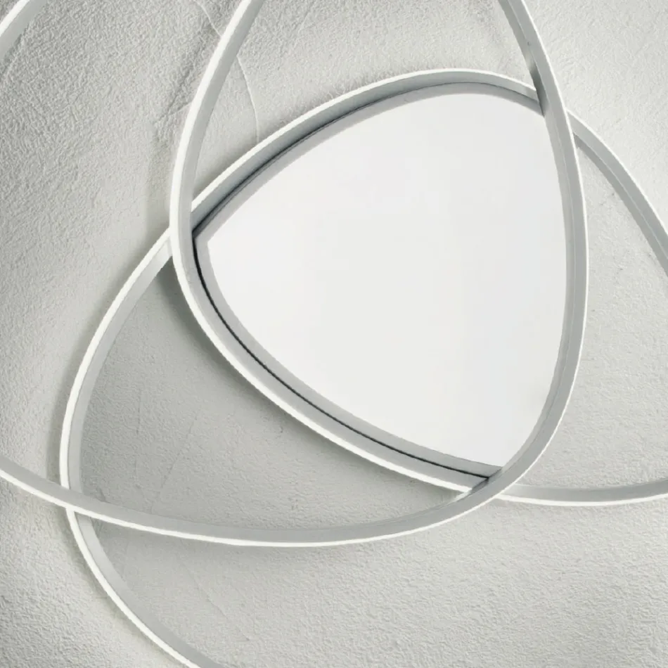 Plafondlamp LED-wandlamp in goud of zilverkleurig metaal - Rosella Viadurini