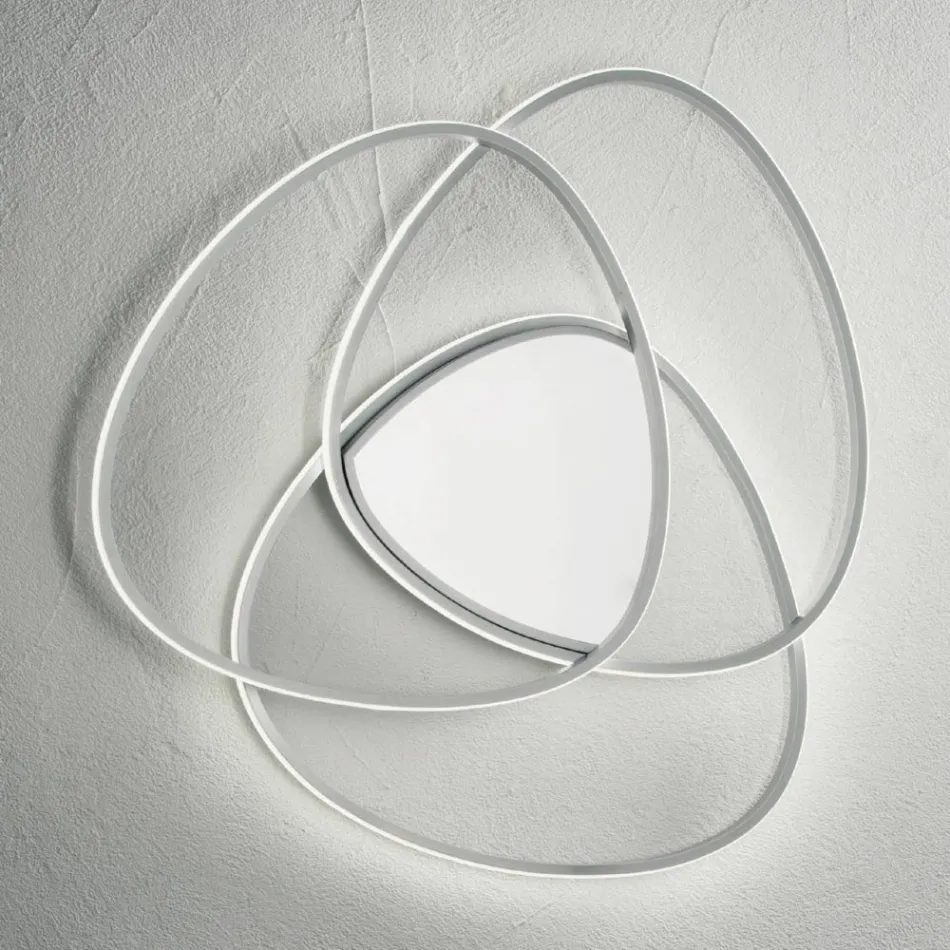 Plafondlamp LED-wandlamp in goud of zilverkleurig metaal - Rosella Viadurini