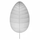 Wandlamp in metaal en wit lycra design in 3 afmetingen - gebladerte Viadurini