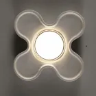 Ambachtelijke plafondlamp van keramiek en aluminium Made in Italy - Toscot Clover Viadurini