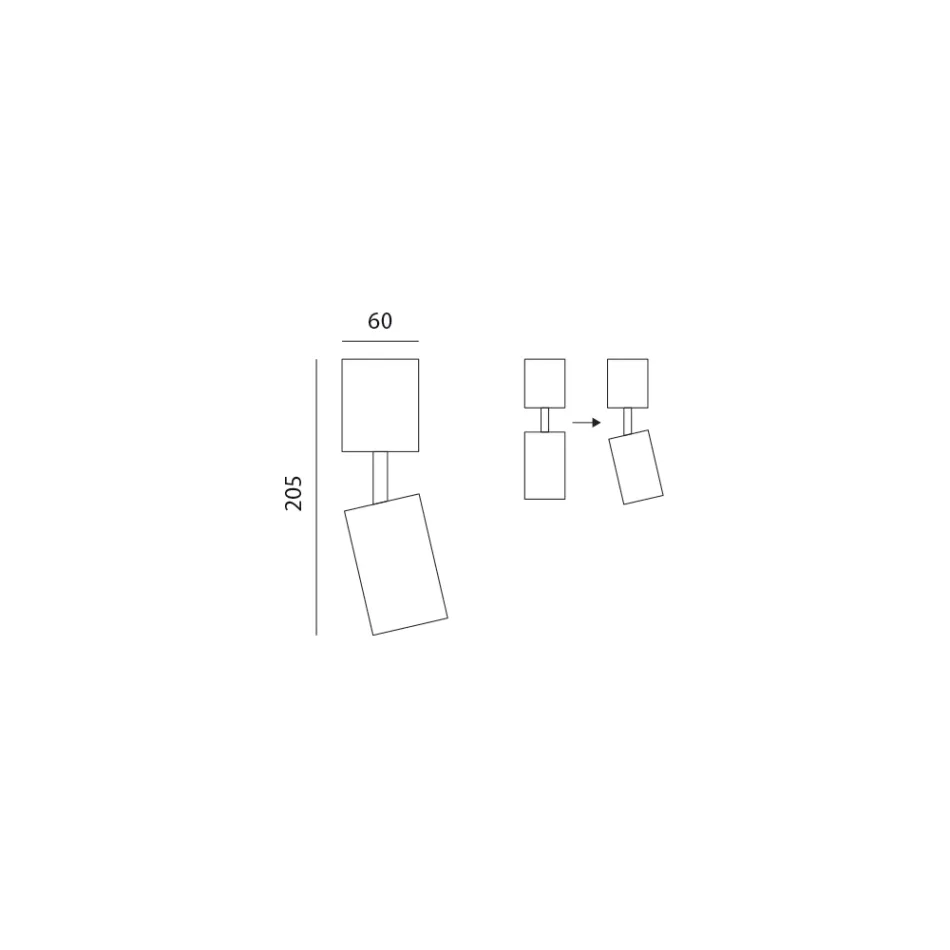 Ambachtelijke plafondlamp van keramiek en metaal Made in Italy - Toscot Match Viadurini