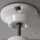 Handgemaakte plafondlamp in majolica en aluminium gemaakt in Italië - Toscot Battersea Viadurini