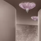 Handgemaakte Venetiaans glas en metalen plafondlamp Made in Italy - Fabiana Viadurini