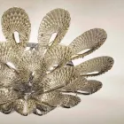 Ambachtelijke plafondlamp in gerookt Venetiaans glas, gemaakt in Italië - Minos Viadurini