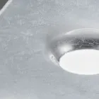 Plafondlamp met vlakke glasplaat met neerlaatbaar frame, gemaakt in Italië - Kora Viadurini