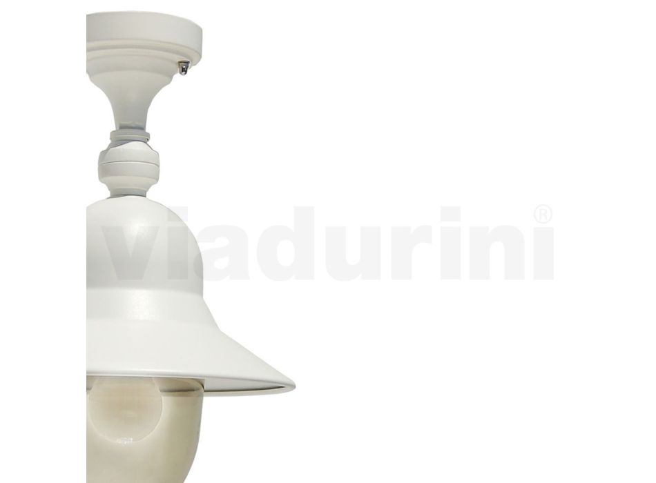 Aluminium buitenplafondlamp in vintage stijl Made in Italy - Cassandra Viadurini