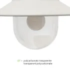 Buitenplafondlamp in aluminium gemaakt in vintage stijl in Italië - Cassandra Viadurini