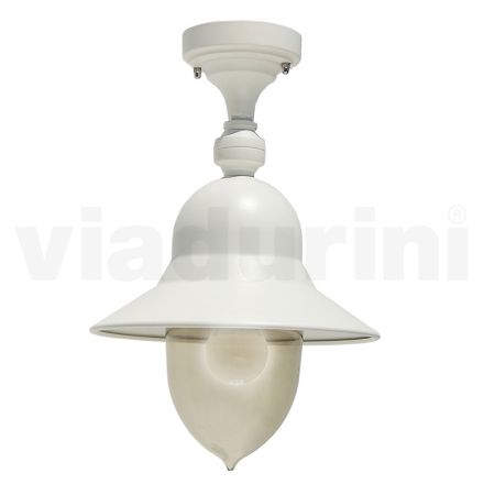 Aluminium buitenplafondlamp in vintage stijl Made in Italy - Cassandra Viadurini