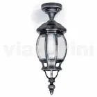 Plafondlamp voor buiten van gegoten aluminium gemaakt in Italië, Anika Viadurini