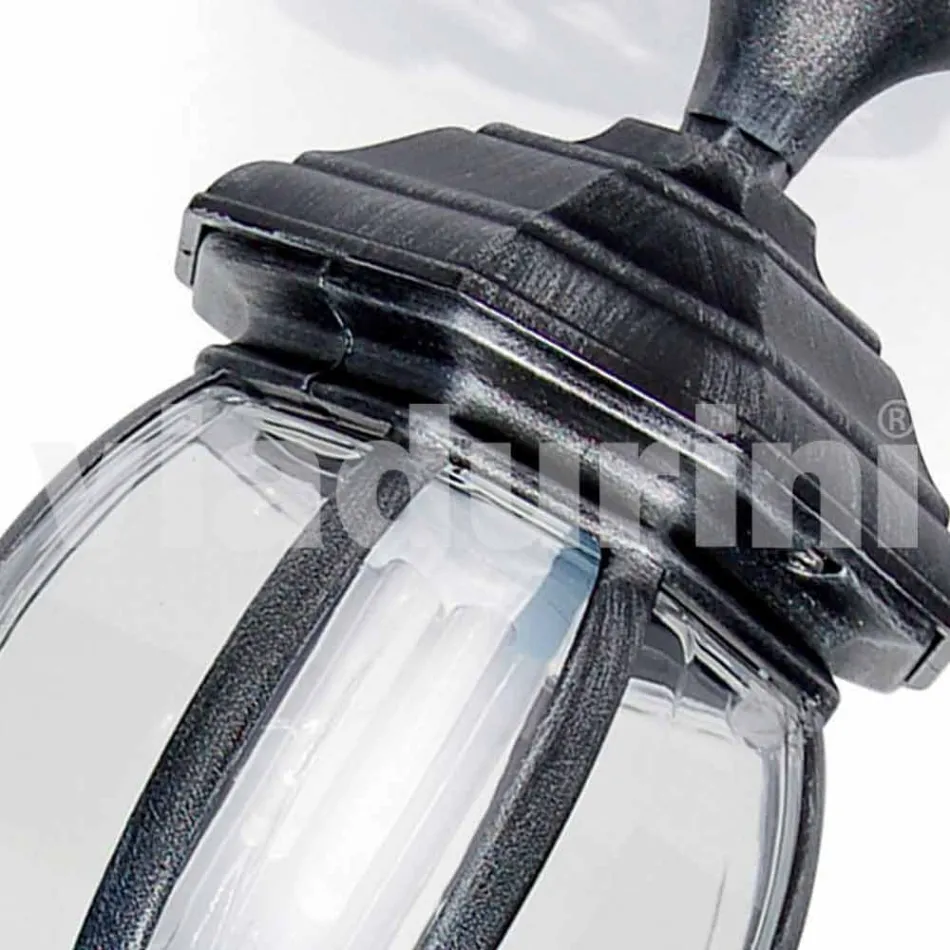 Plafondlamp voor buiten van gegoten aluminium gemaakt in Italië, Anika Viadurini