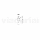 Plafondlamp voor buiten van gegoten aluminium gemaakt in Italië, Anika Viadurini