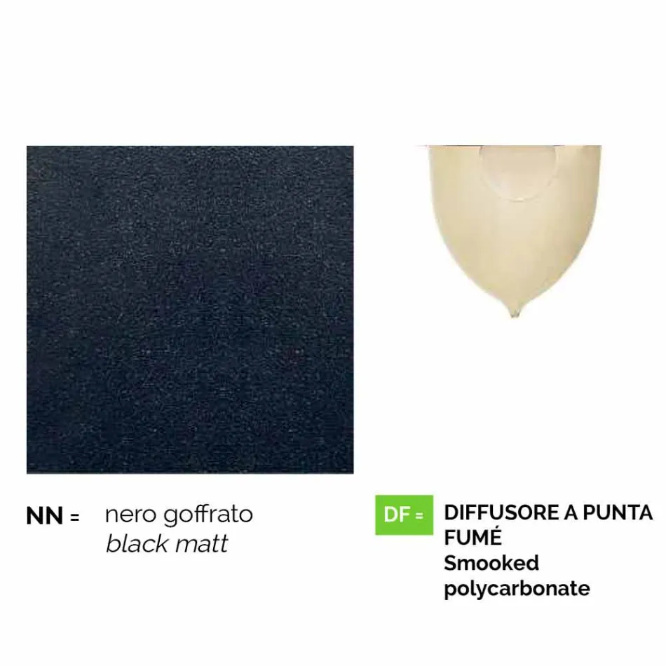 Tuinplafondlamp van gegoten aluminium gemaakt in Italië, Anusca Viadurini