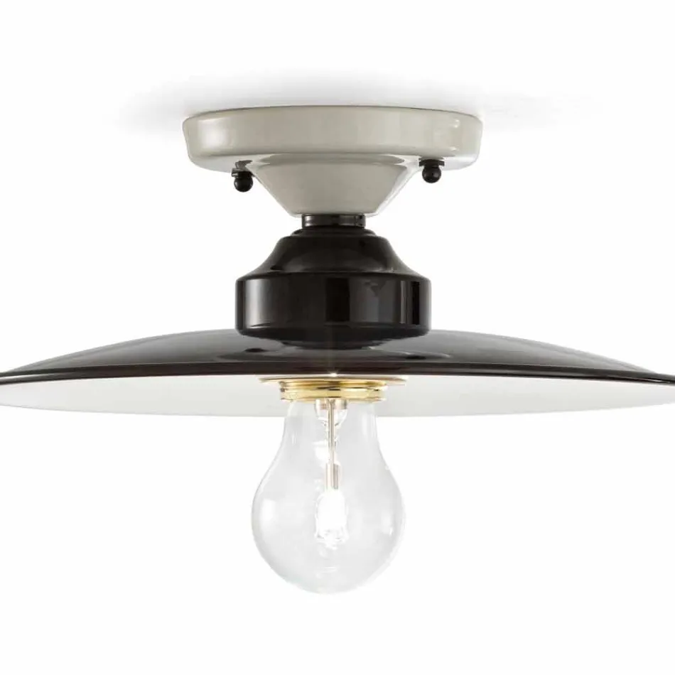 designer plafond plafond in glanzende keramische Jane Ferroluce Viadurini