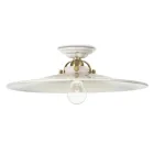 Plafondlamp keramische rustieke plafond Ferroluce Viadurini