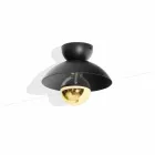 Metalen design plafondlamp met goudkleurige afwerking Made in Italy - Valta Viadurini