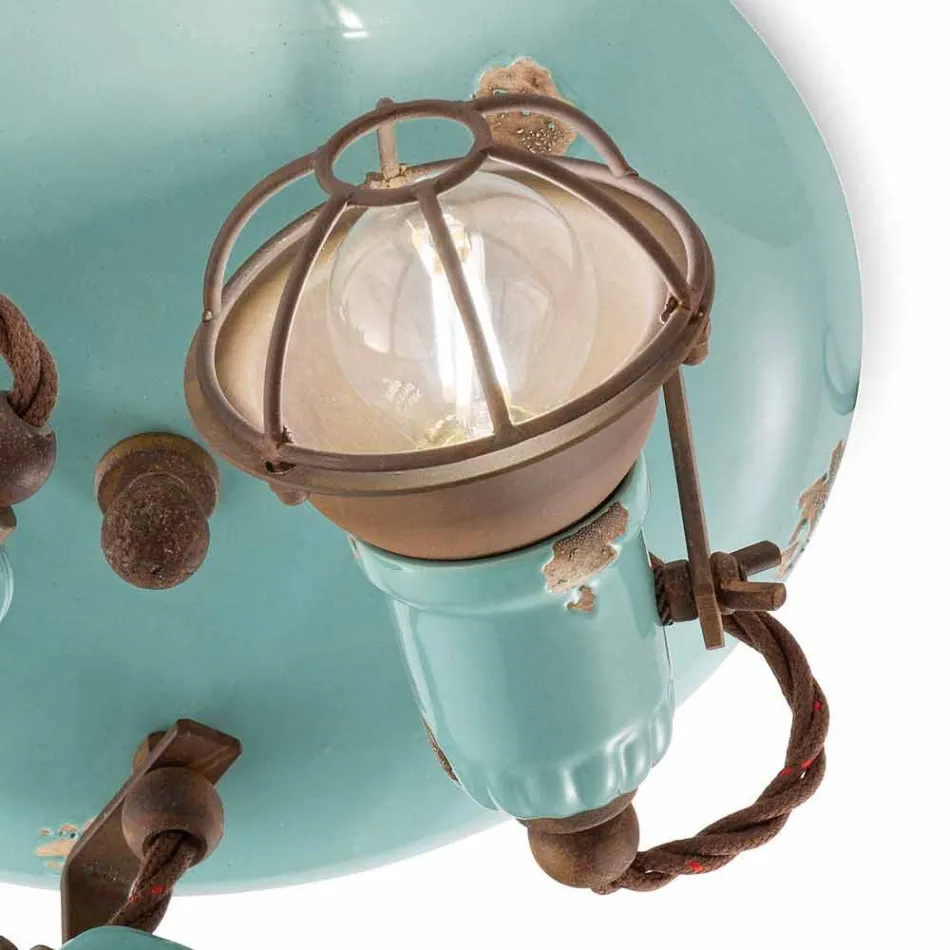 ontwerp plafondspots drie industriële stijl Allison Ferroluce Viadurini