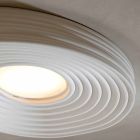 Modern design woonkamer plafondlamp in mat wit gips - zoethout Viadurini