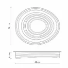 Modern design woonkamer plafondlamp in mat wit gips - zoethout Viadurini