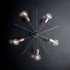 IJzeren plafondlampen, gemaakt in Italië, voor interieurdecoratie - Nederland Viadurini