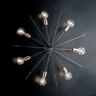 IJzeren plafondlampen, gemaakt in Italië, voor interieurdecoratie - Nederland Viadurini