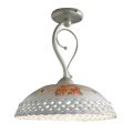 Geperforeerde en gedecoreerde handgemaakte keramische haakplafondlamp - Verona