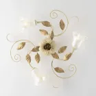 Plafondlamp van ivoorkleurig gelakt ijzer, gemaakt in Italië, voor interieurdecoratie - Marrakech Viadurini