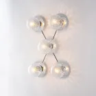 Gemaakt in Italië: ijzeren plafondlamp voor interieurdecoratie - Como Viadurini