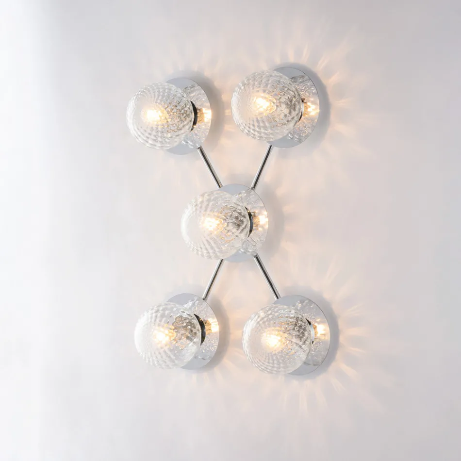 Gemaakt in Italië: ijzeren plafondlamp voor interieurdecoratie - Como Viadurini