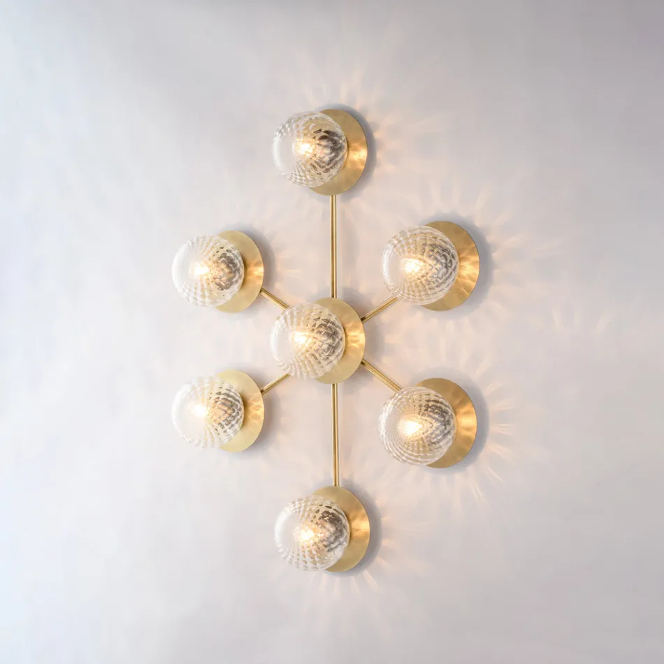 Gemaakt in Italië: ijzeren plafondlamp voor interieurdecoratie - Como Viadurini