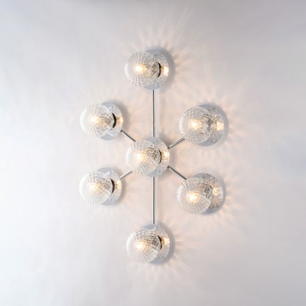 Gemaakt in Italië: ijzeren plafondlamp voor interieurdecoratie - Como Viadurini