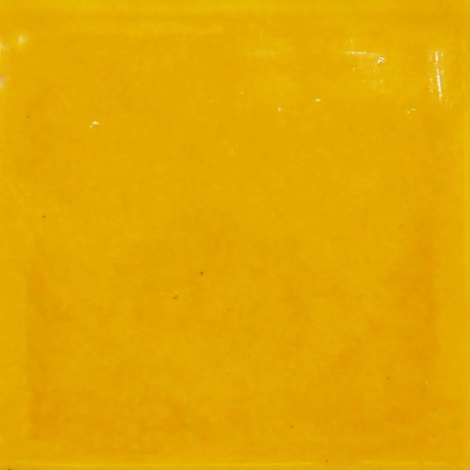 Plafondlamp in Toscaanse majolica en messing, 42 cm, Rossi - Toscot Viadurini