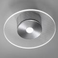 Metalen plafondlamp met micro-gestippelde plexiglas diffuser - Nora