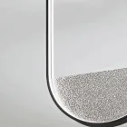 Plafondlamp van gelakt metaal en uitneembaar inzetstuk van gegranuleerd glas - Catalpa Viadurini