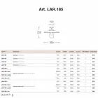 messing plafond, Aldo Bernardi Nabucco koper en glas Viadurini