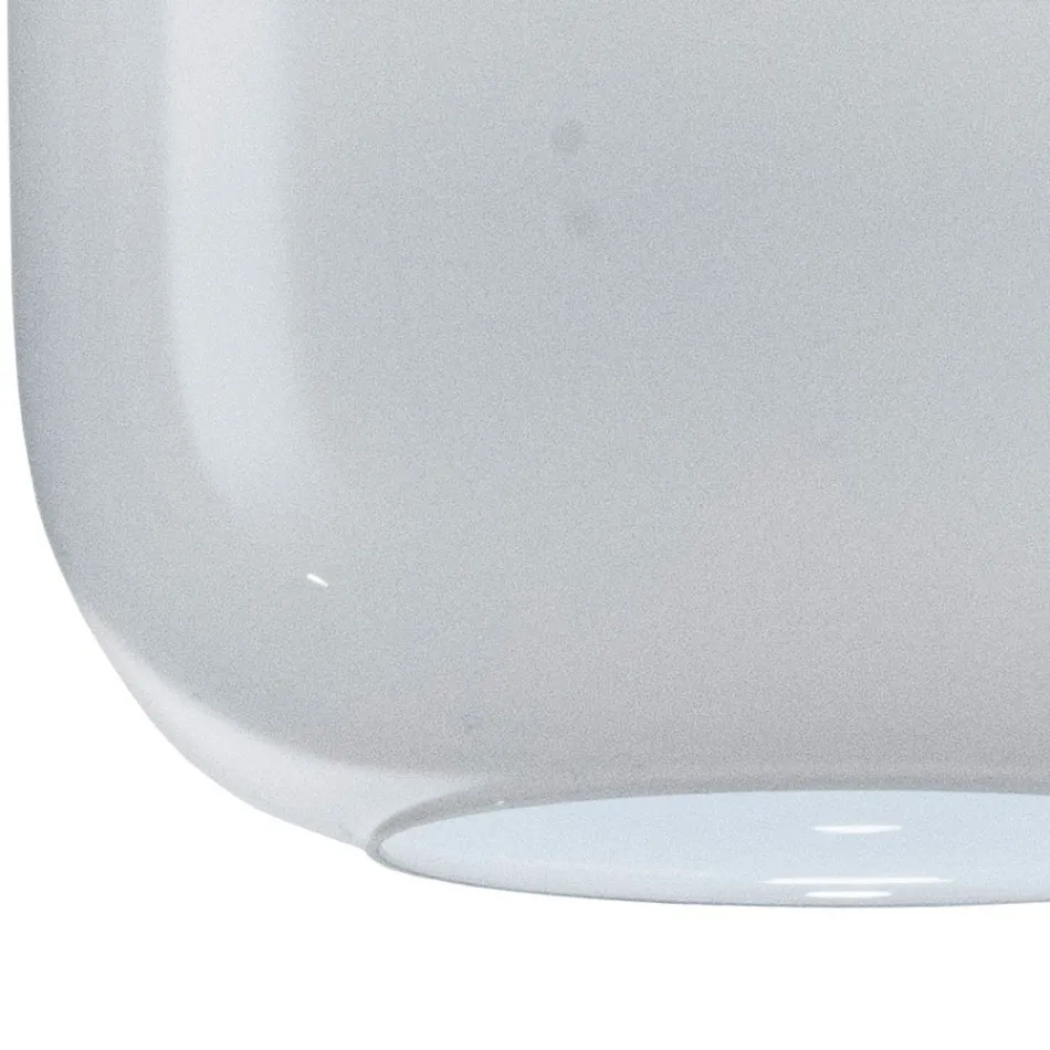 Handgeblazen glazen plafondlamp, handgemaakt in Italië - Soffio Viadurini