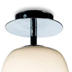 Handgeblazen glazen plafondlamp, handgemaakt in Italië - Soffio Viadurini