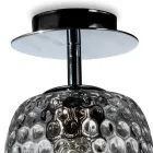 Venetiaanse glazen plafondlamp met diverse afwerkingen, gemaakt in Italië - Sibilla Viadurini